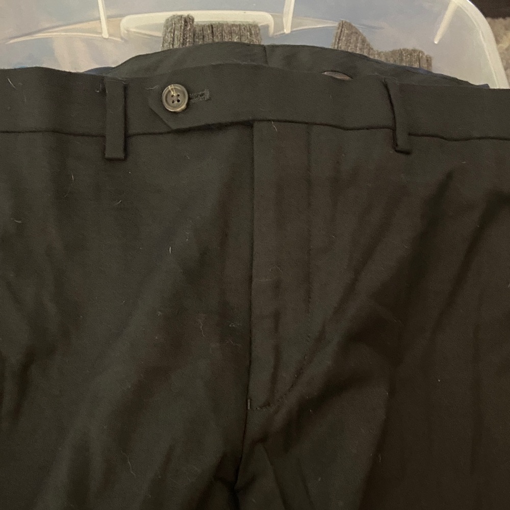 Ralph Lauren Black Men's Dress Pants - Flat Front